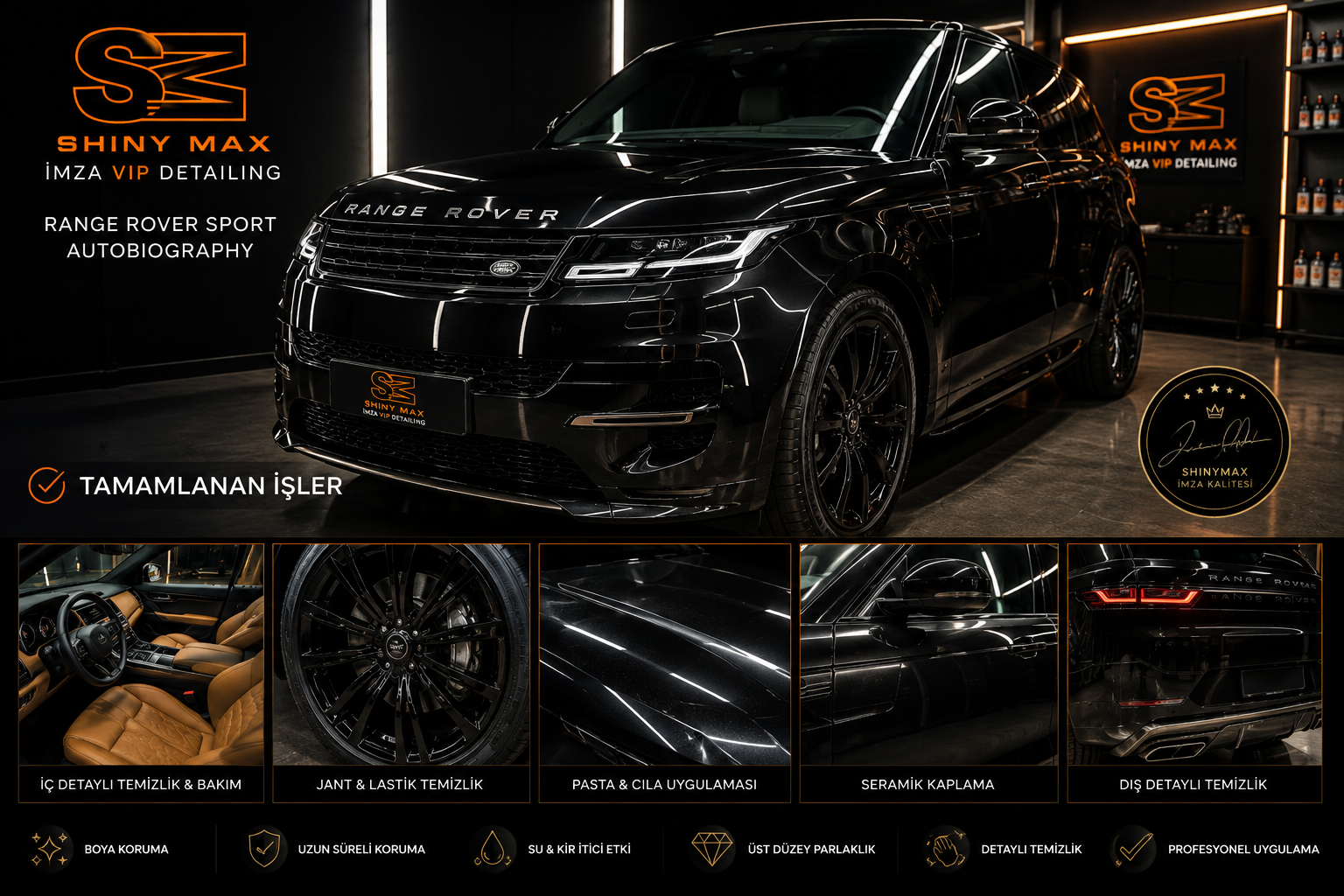 Range Rover Sport — ShinyMax İmza VIP Detailing Paketi